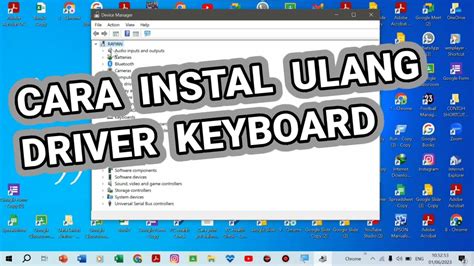 Perbarui atau Instal Ulang Driver Keyboard